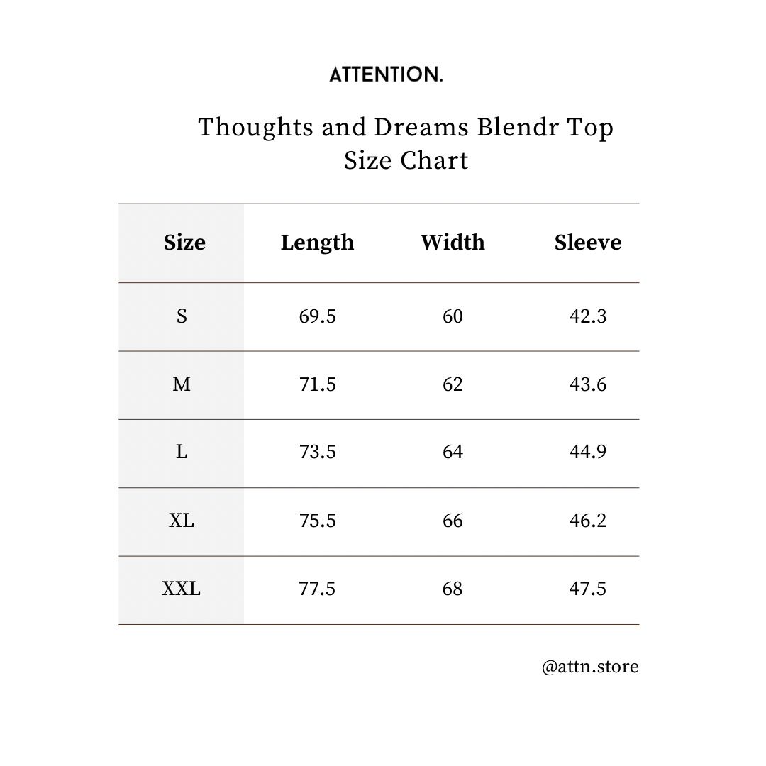 Thoughts and Dreams Blendr Top Blak